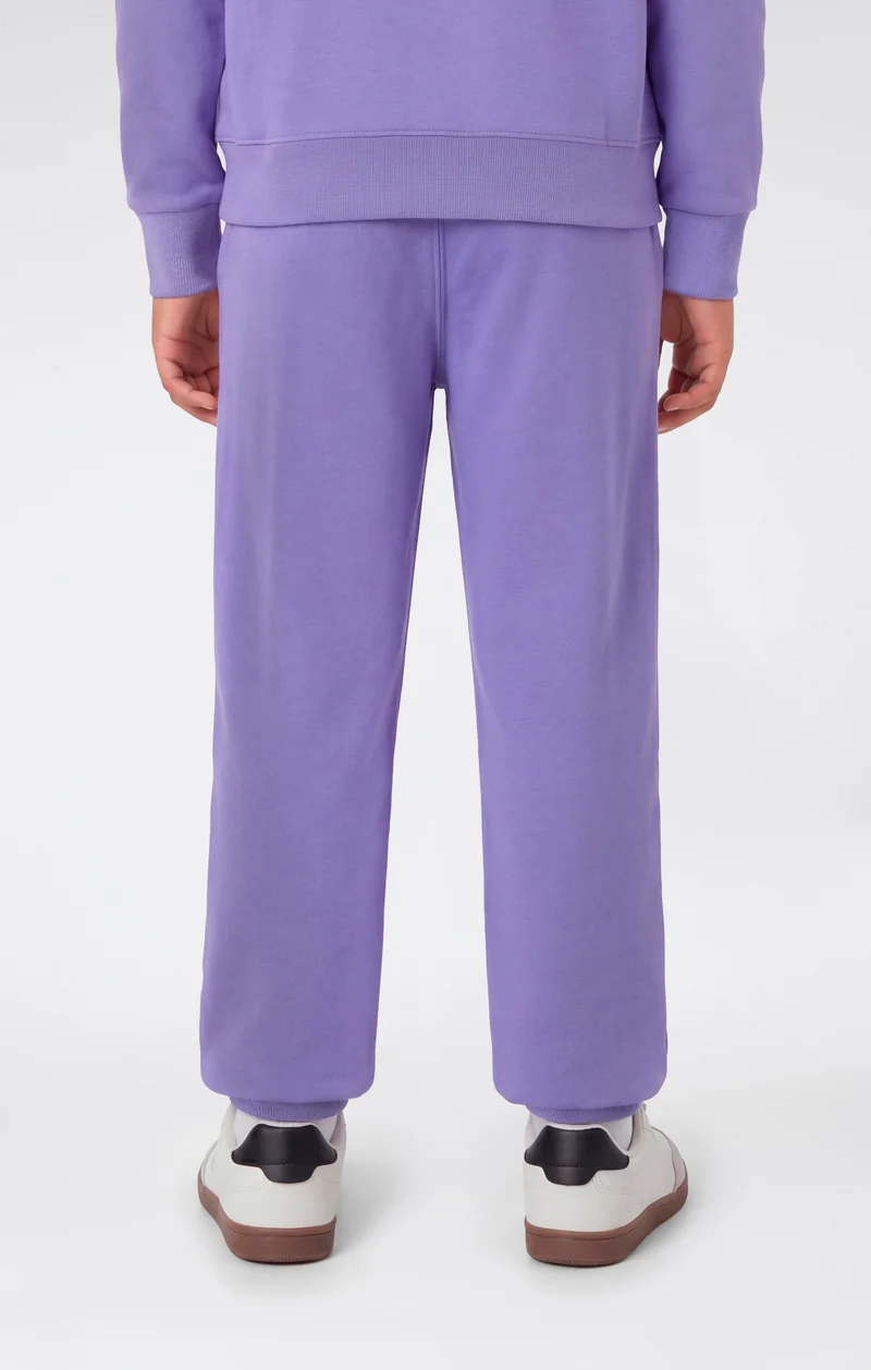 Boys’ Lightweight Jogger Pants with Rib Cuffs and Maxi Printed Logo