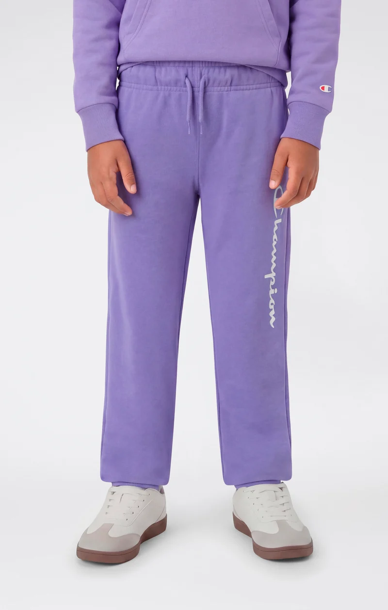 Boys’ Lightweight Jogger Pants with Rib Cuffs and Maxi Printed Logo