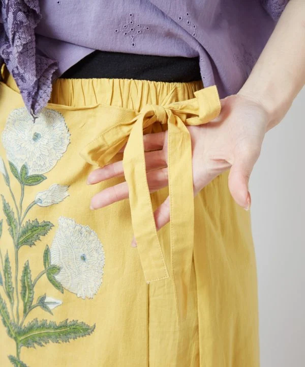 Pantalon portefeuille imprimé à blocs
