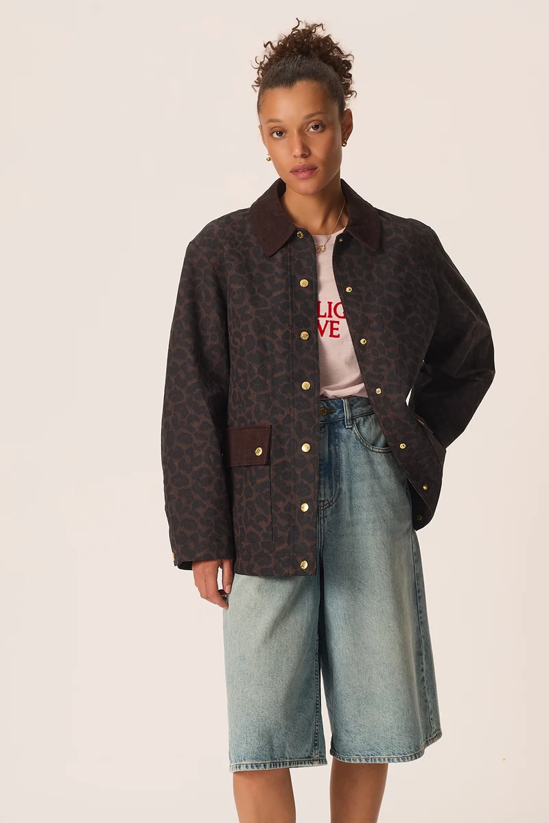 Manteau Yolanda Leopard