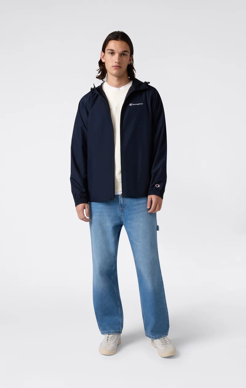 Men’s Lightweight Full Zip Hooded Windbreaker Jacket