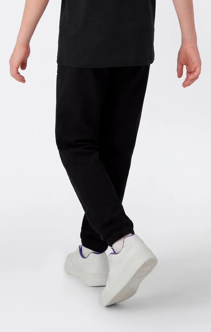 Boys’ Elastic Cuff Pants with Puff Print