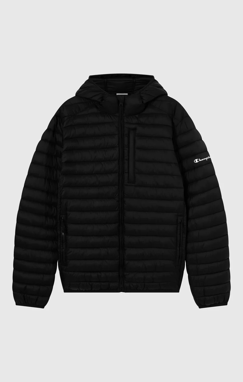Men’s Lightweight Hooded Padded Jacket with Full Zip