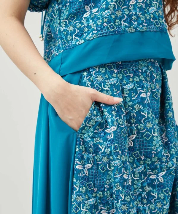 Pantalon à sequins Lotus Drape