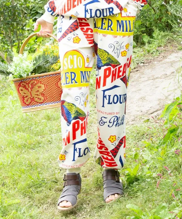Pantalon de survêtement imprimé publicitaire