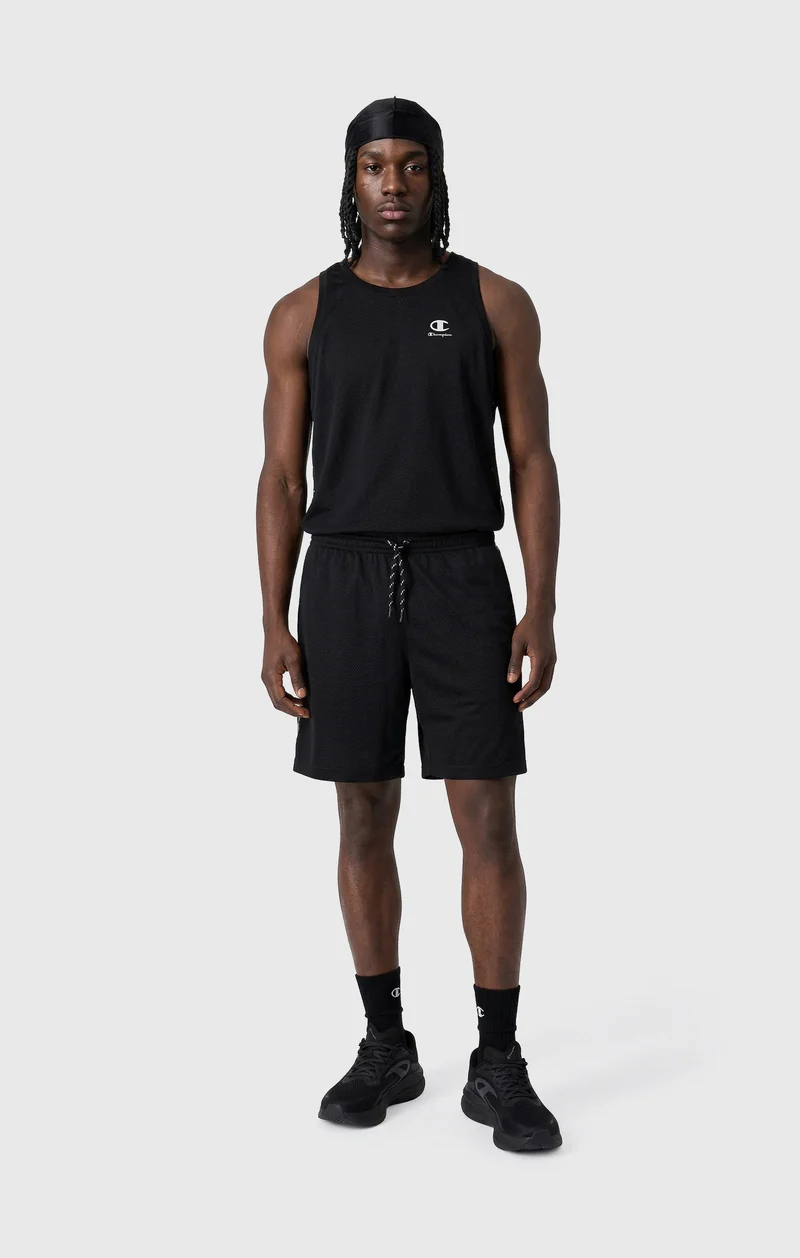 Men’s Mesh Tape Logo Bermuda Shorts