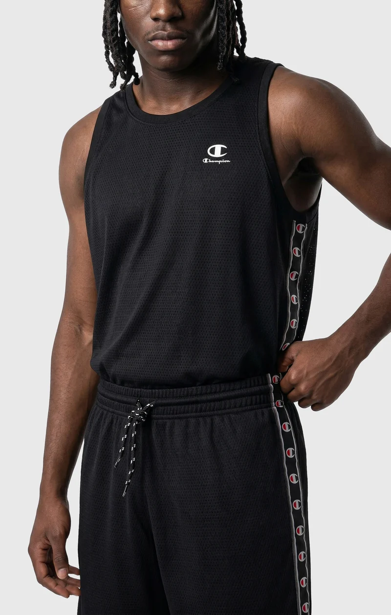 Men’s Mesh Tape Logo Bermuda Shorts