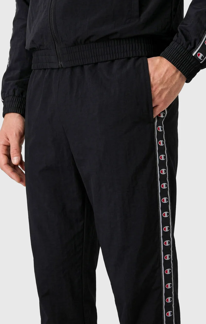 Men’s Track Pants with Elastic Cuffs and Tape Logo