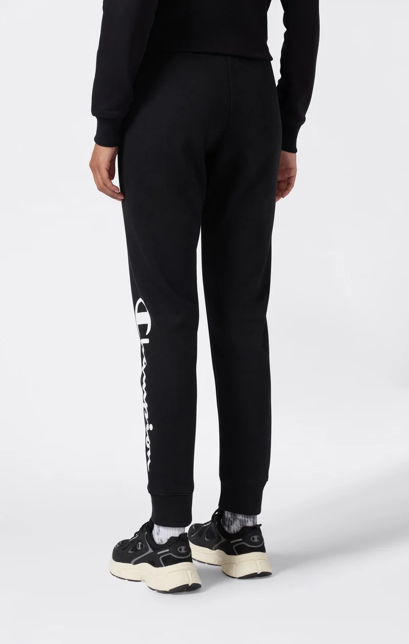 Women’s Lightweight Jogger Pants with Rib Cuffs and Maxi Printed Logo