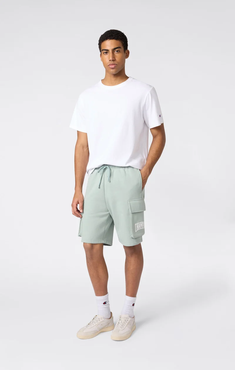 Men’s Cargo Shorts With Brushed Interior And Logo