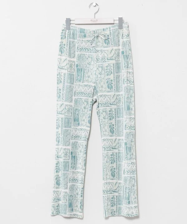 Pantalon botanique plissé