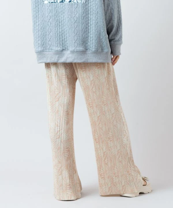 Pantalon botanique plissé