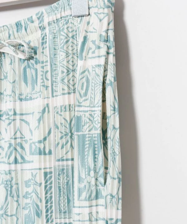 Pantalon botanique plissé