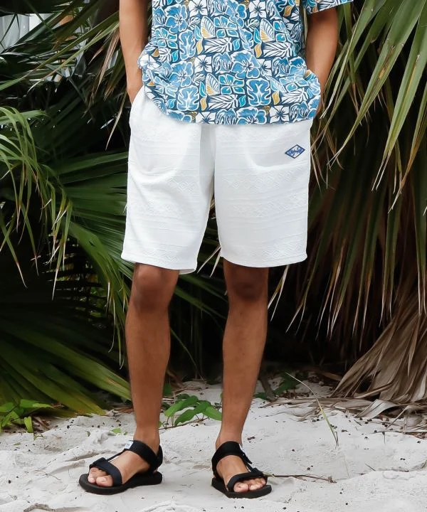Shorts décontractés en jacquard texturé SURF&Palms pour hommes