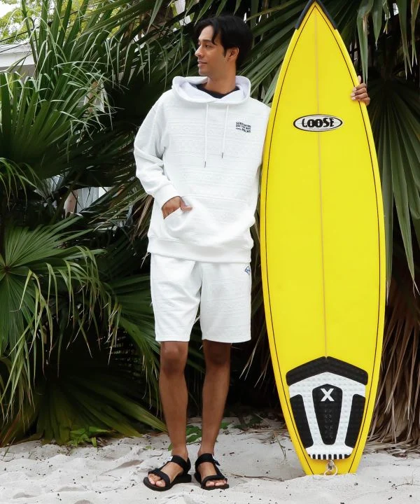 Shorts décontractés en jacquard texturé SURF&Palms pour hommes