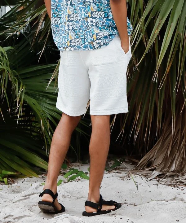 Shorts décontractés en jacquard texturé SURF&Palms pour hommes