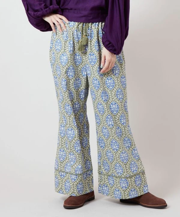 Pantalon élégant à pattes d'éléphant pour femme