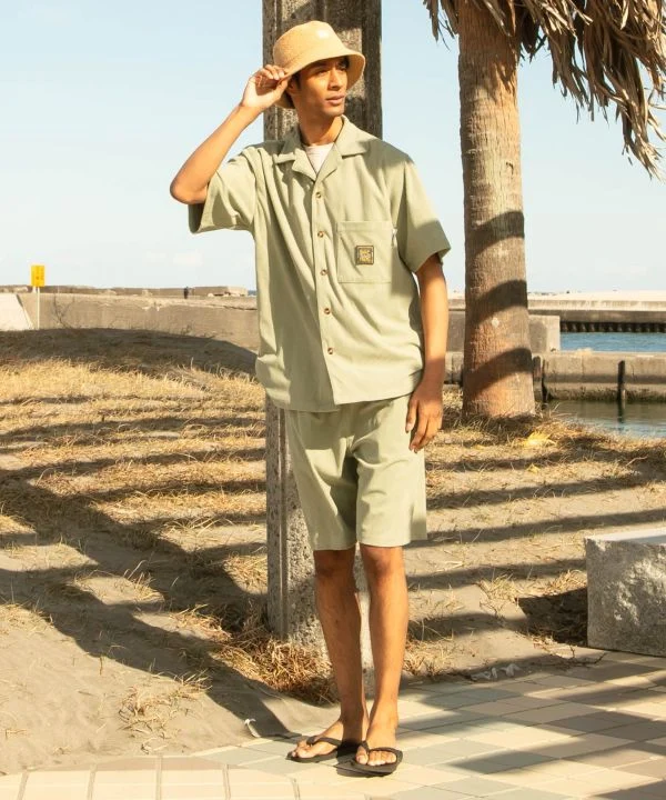 Short en velours côtelé doux SURF＆Palms pour homme