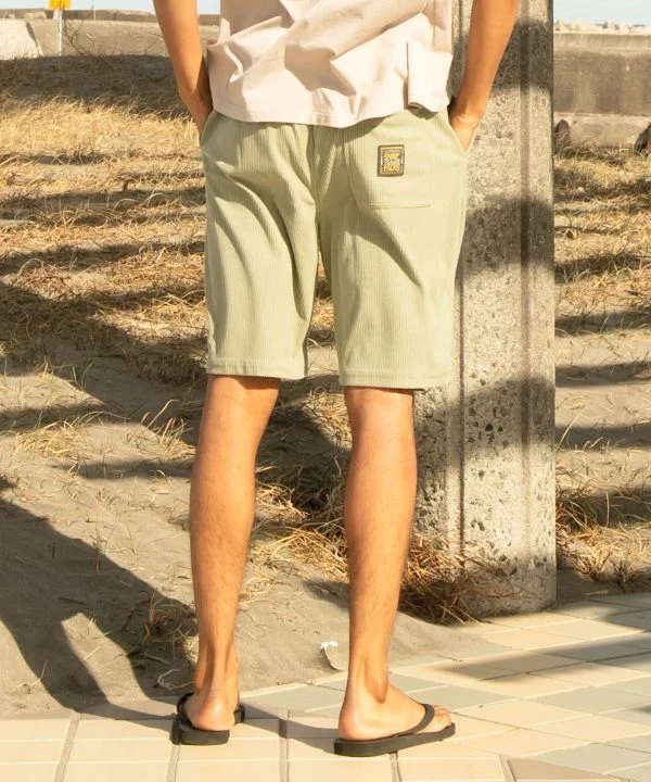 Short en velours côtelé doux SURF＆Palms pour homme