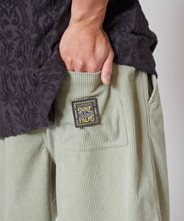 Short en velours côtelé doux SURF＆Palms pour homme