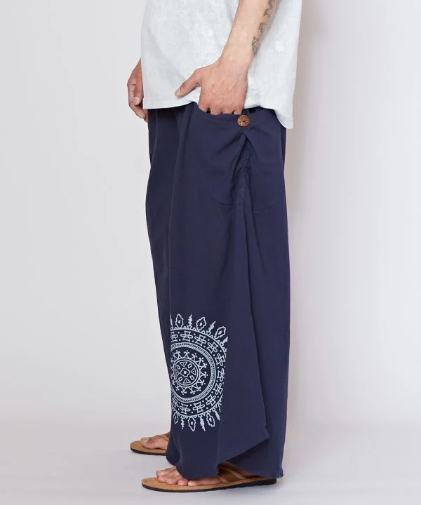 Pantalon à ourlet évasé Mandala