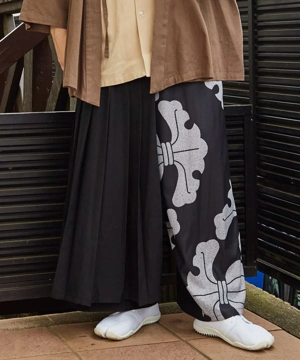 MONDORI - Pantalon type Hakama pour homme