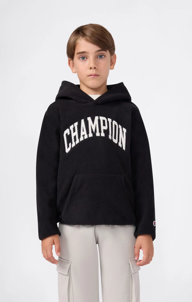 Boys' Fleece Polar Hoodie Script Logo