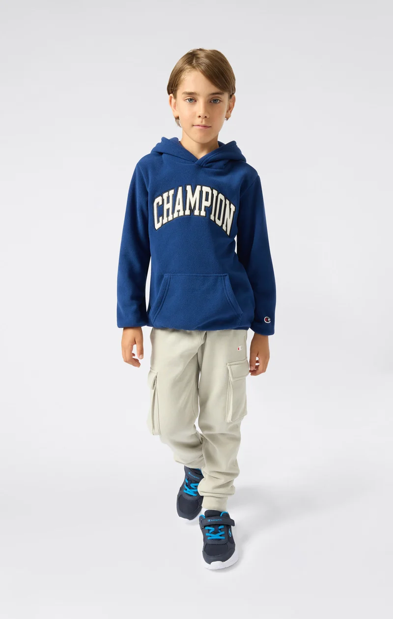 Boys' Fleece Polar Hoodie Script Logo