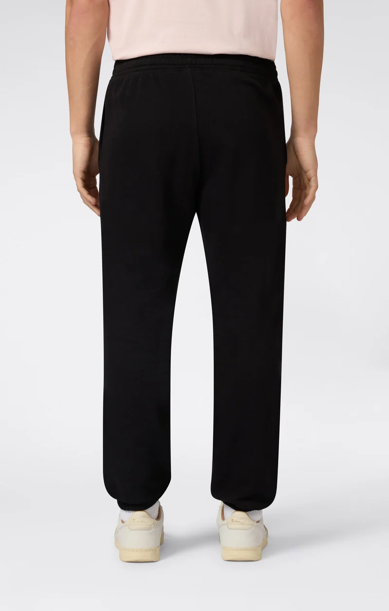 Men’s Lightweight Pants with Elastic Cuffs and Tonal Maxi Embroidered Logo Icons