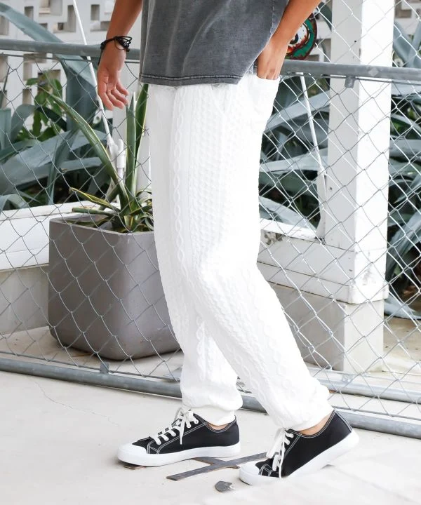 Pantalon homme à détails texturés