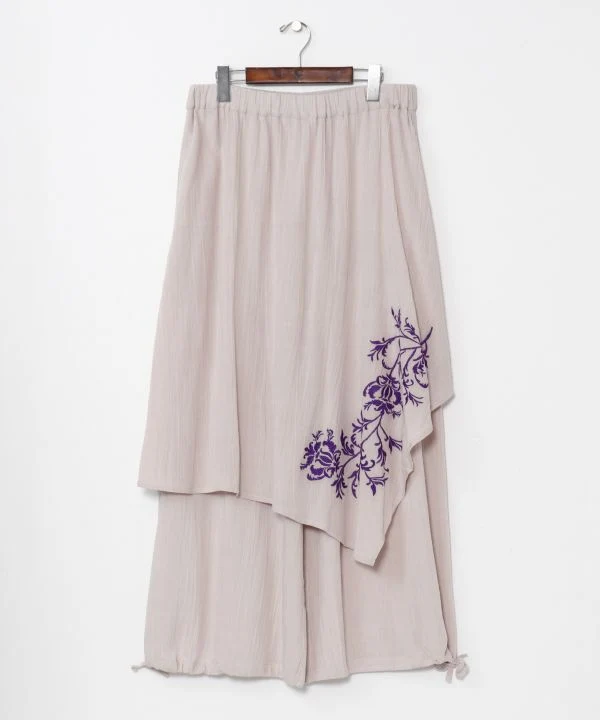 Pantalon bohème brodé