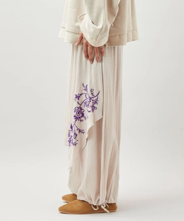 Pantalon bohème brodé