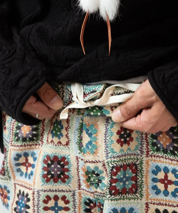 Pantalons pattes d'éléphant style crochet pour hommes
