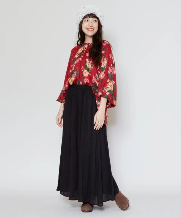 Pantalon large à jambes larges style bohémien