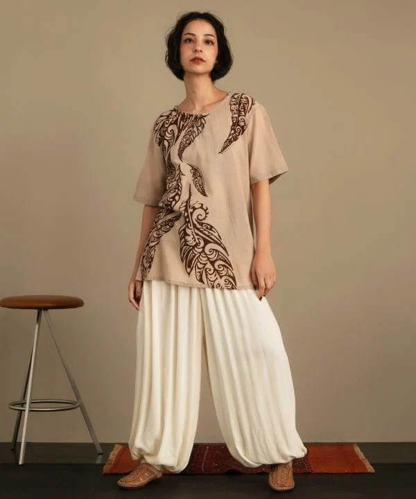 Pantalon drapé facile