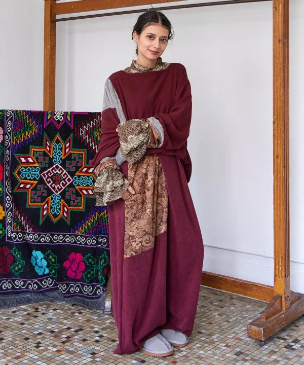 Pantalon patchwork fleuri