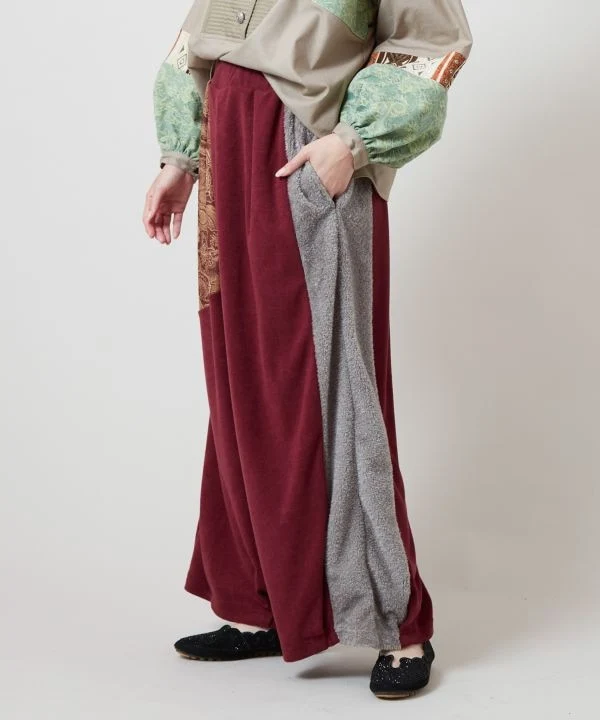Pantalon patchwork fleuri