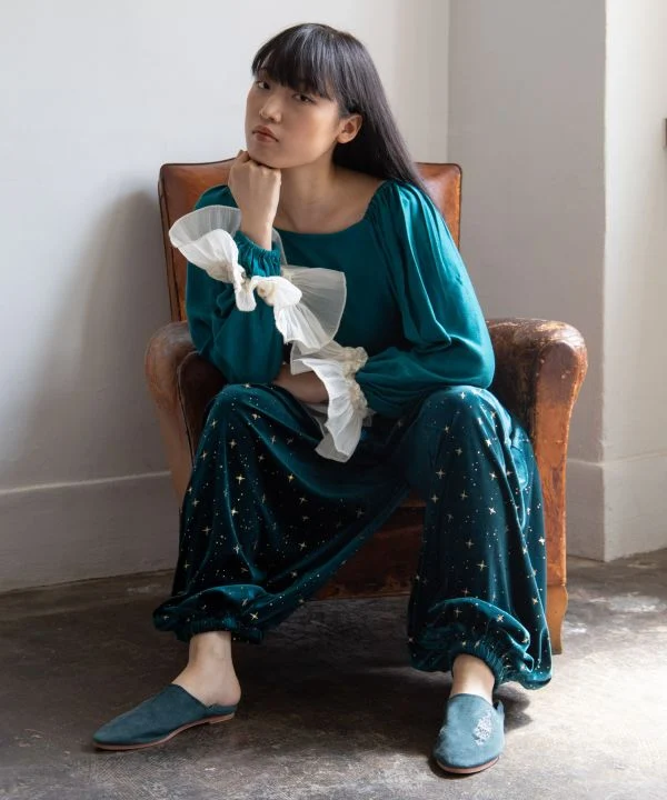 Pantalon sarouel Stary Velour