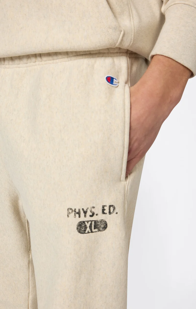 Men’s Fleece Jogger Pants with Elastic Cuffs and Brushed Interior Reverse Weave
