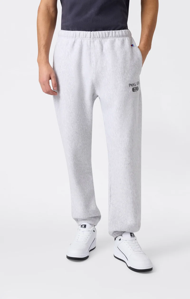Men’s Fleece Jogger Pants with Elastic Cuffs and Brushed Interior Reverse Weave