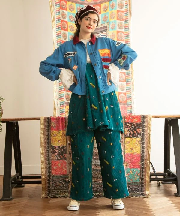 Pantalon ethnique à tonneau