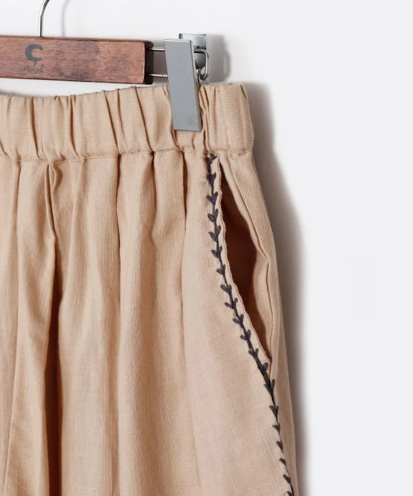Pantalon ethnique brodé miroir
