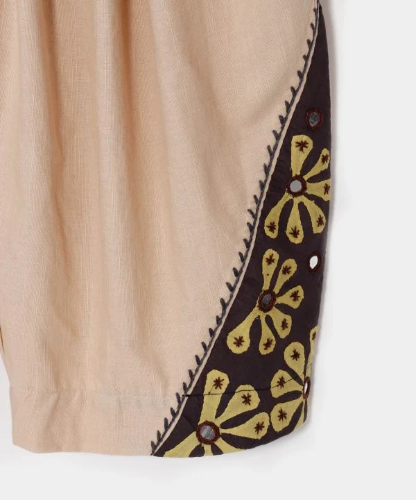 Pantalon ethnique brodé miroir