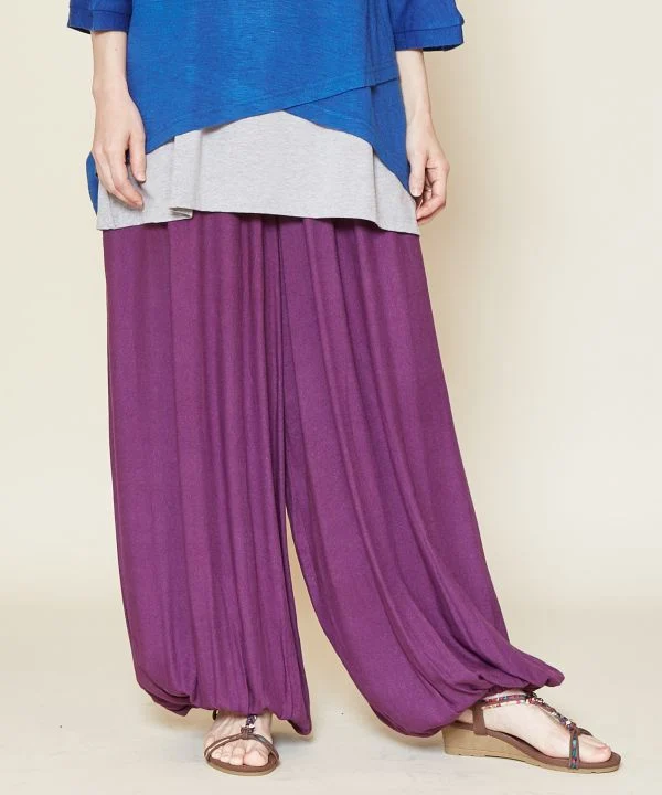 Pantalon bohème drapé basique