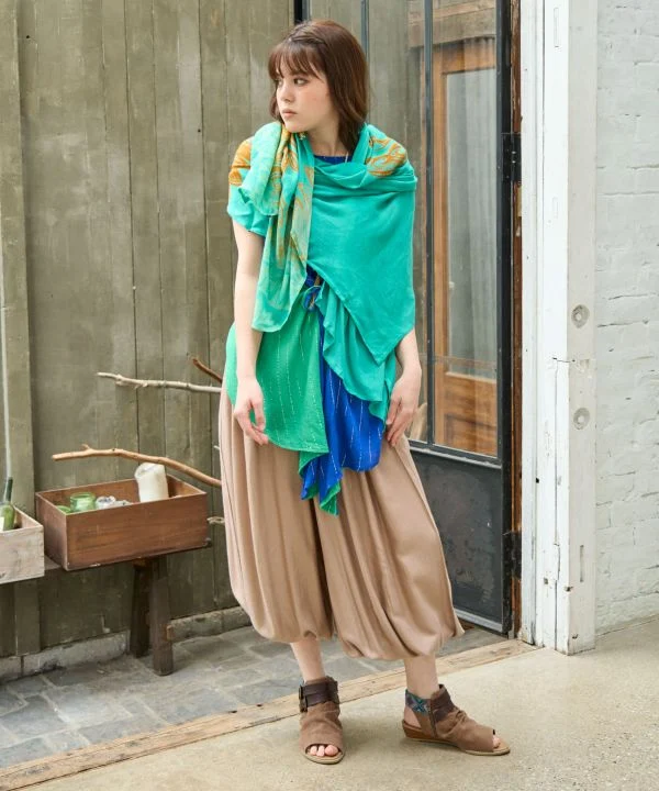 Pantalon bohème drapé basique
