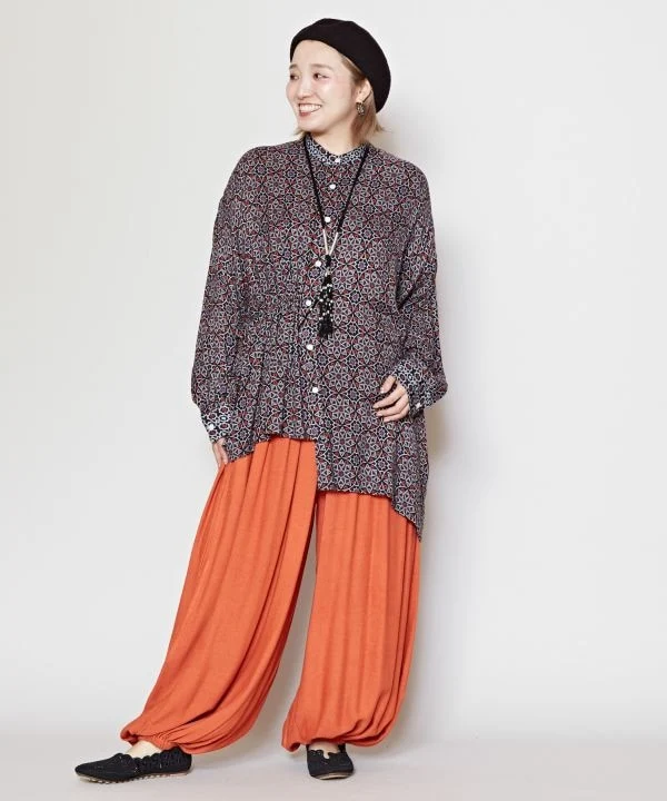 Pantalon bohème drapé basique
