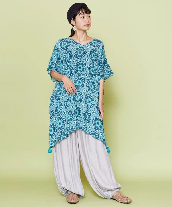 Pantalon bohème drapé basique