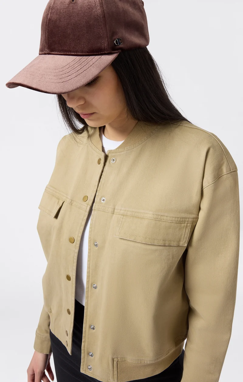 Women’s Cropped Twill Utility Jacket Time Capsule