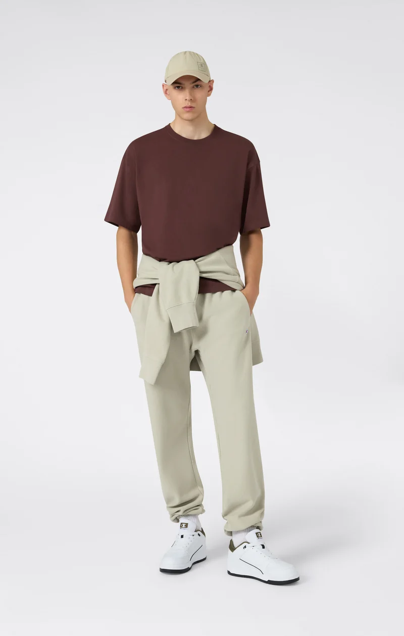 Men’s Lightweight Jogger Pants with Elastic Cuff Reverse Weave