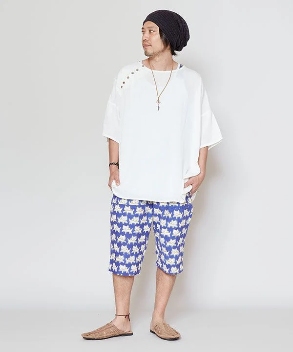 Pantalon SUTETEKO unisexe OKAKA Block Print